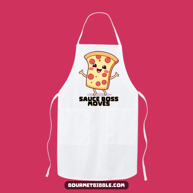 Funny Pizza Jig Apron: Protect Your Clothes with a Dancing Slice - Great Gift!