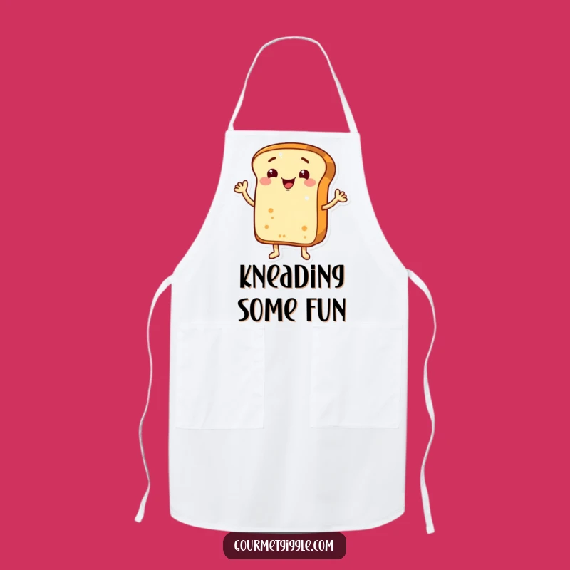 Funny Waving Bread Loaf Apron - Baked Good Bib for Cheerful Bakers