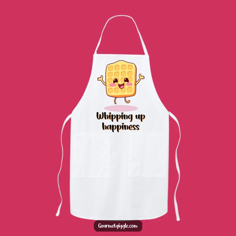 Funny Waffle Apron - Cheerful Chef, Breakfast Fun Funny Gift
