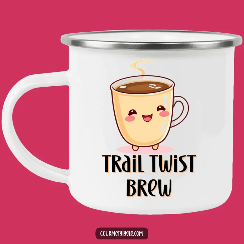 Funny Coffee Twirling Camping Mug - Your Travel Companion for Warm Sips