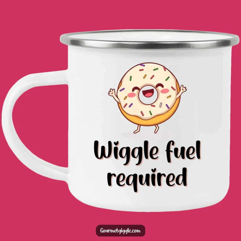 Funny Donut Wiggle Dance Camping Mug: Adventure with Joyful Treats