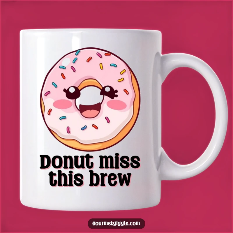 Funny Donut Laugh Mug - Sprinkles Wiggling Mirth, Perfect Funny Gift