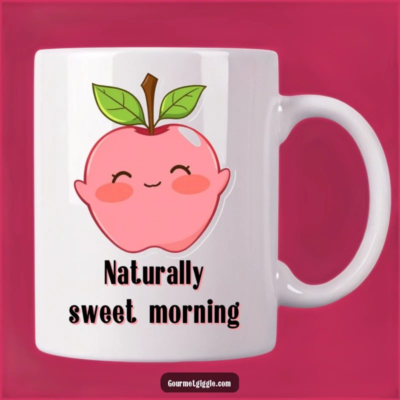 Funny Blushing Apple Curtsy Mug: A Sweet and Playful Treat