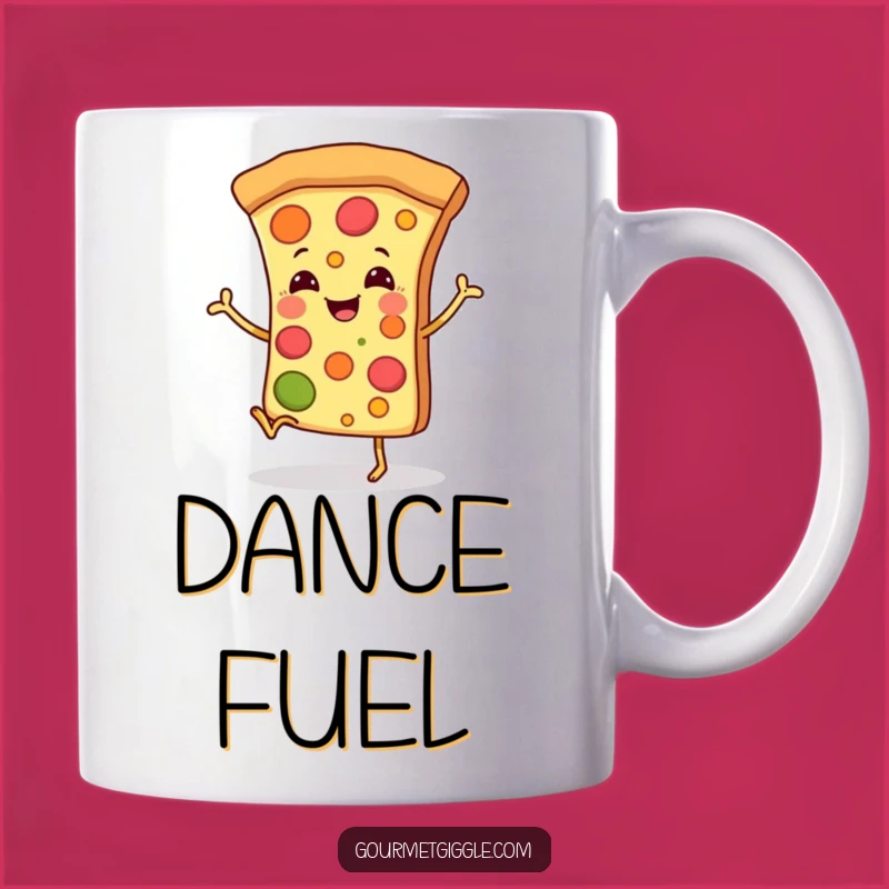 Funny Dancing Pizza Slice Mug: Happy Legs, Delicious Humor, Perfect Funny Gift