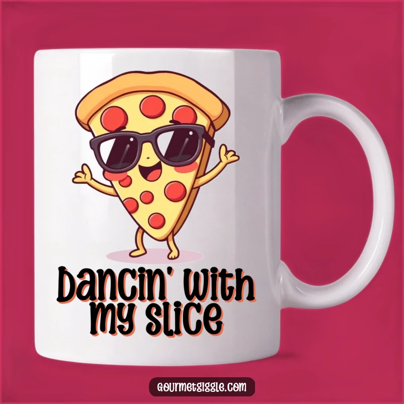 Funny Pizza Dance Mug: Groovy Slice Gift for Pizza Lovers