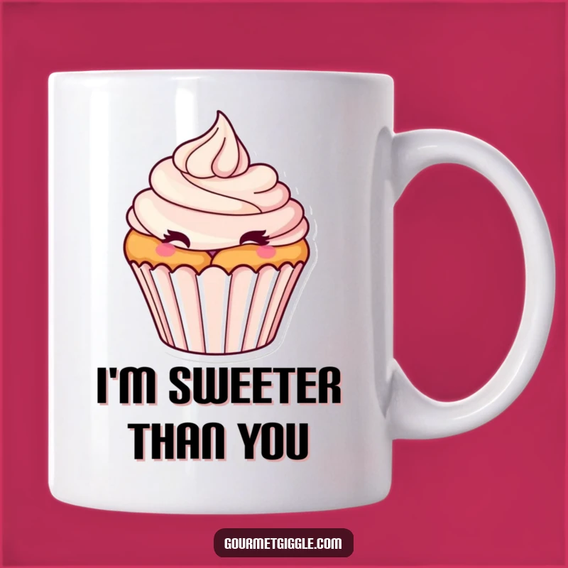 Funny Winking Cupcake Mug: A Playful Frosting Swirl Treat - Perfect Funny Gift Idea