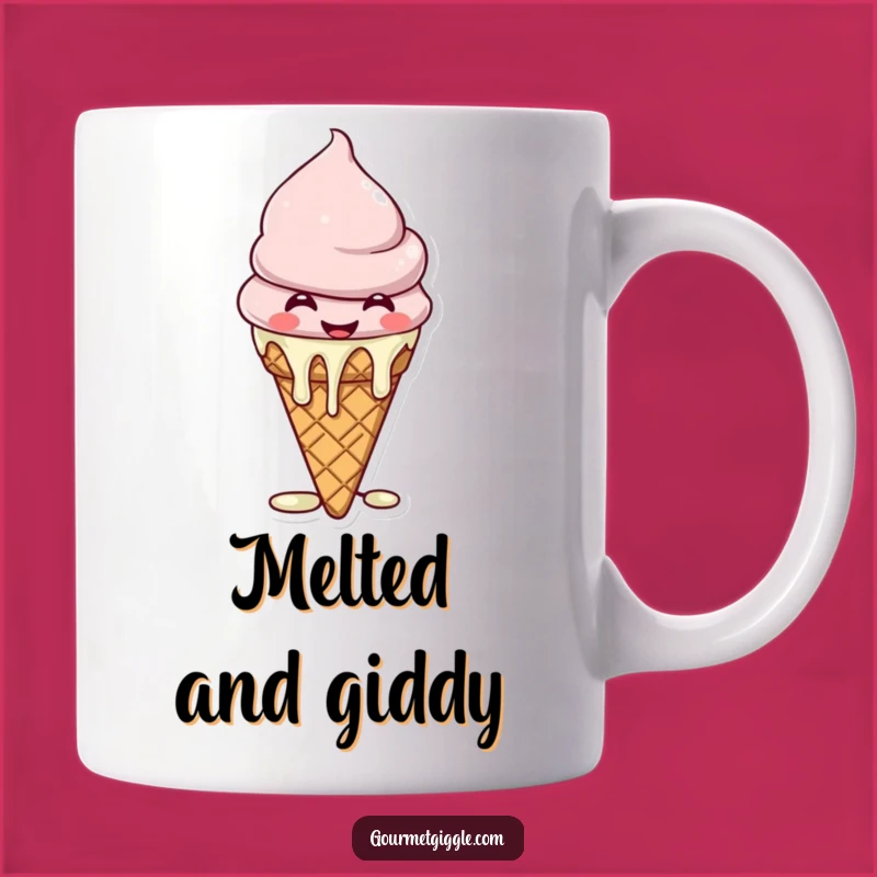 Funny Giggling Ice Cream Mug - Melting Fun, Sweet Treat Lover Funny Gift