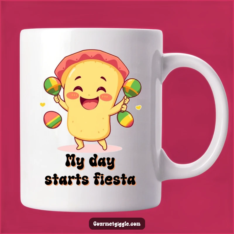 Funny Taco Juggling Mug: Giddy Fiesta Player, Hilarious Foodie Gift Idea