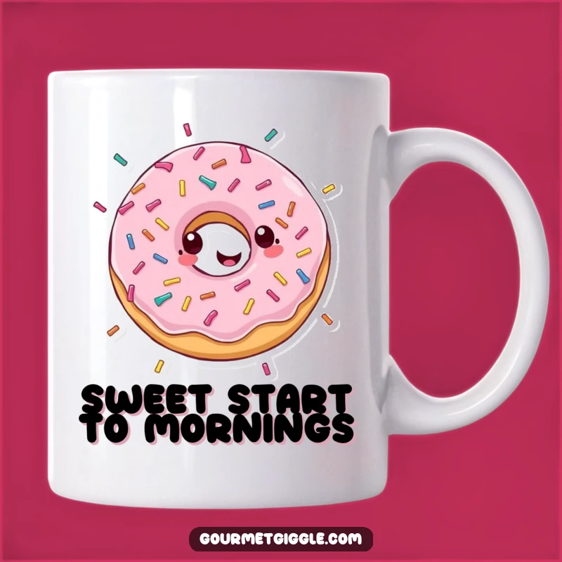 Spinning Donut Joy Mug - Happy Treat Fun, Sweetly Funny Gift