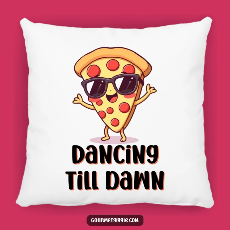 Funny Pizza Dance Pillow: Comfy & Cool Slice Accent Pillow