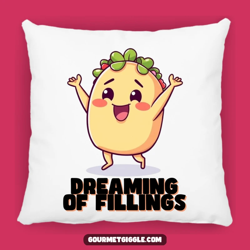 Funny Taco Dance Pillow: Cozy Up with Festive Fun!