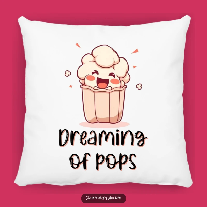 Funny Popcorn Kernel Pillow - Cozy Comfort for Laugh-Out-Loud Movie Time