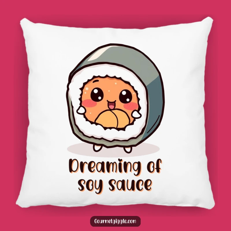 Funny Dancing Sushi Roll Pillow - Cozy Foodie Cushion for Comfort
