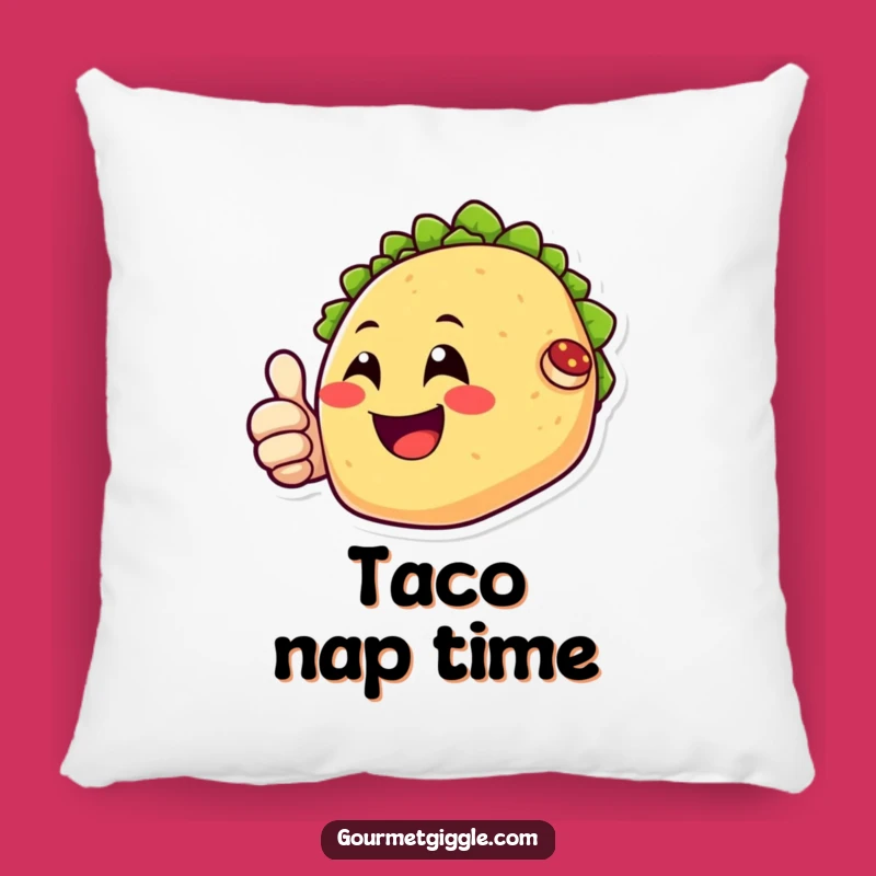 Funny Happy Taco Pillow - Cozy Smiles and Support with a Perfect Funny Gift