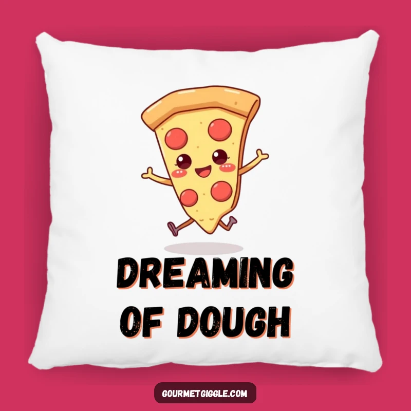 Funny Pizza Pillow: Cozy Comfort with a Skipping Slice