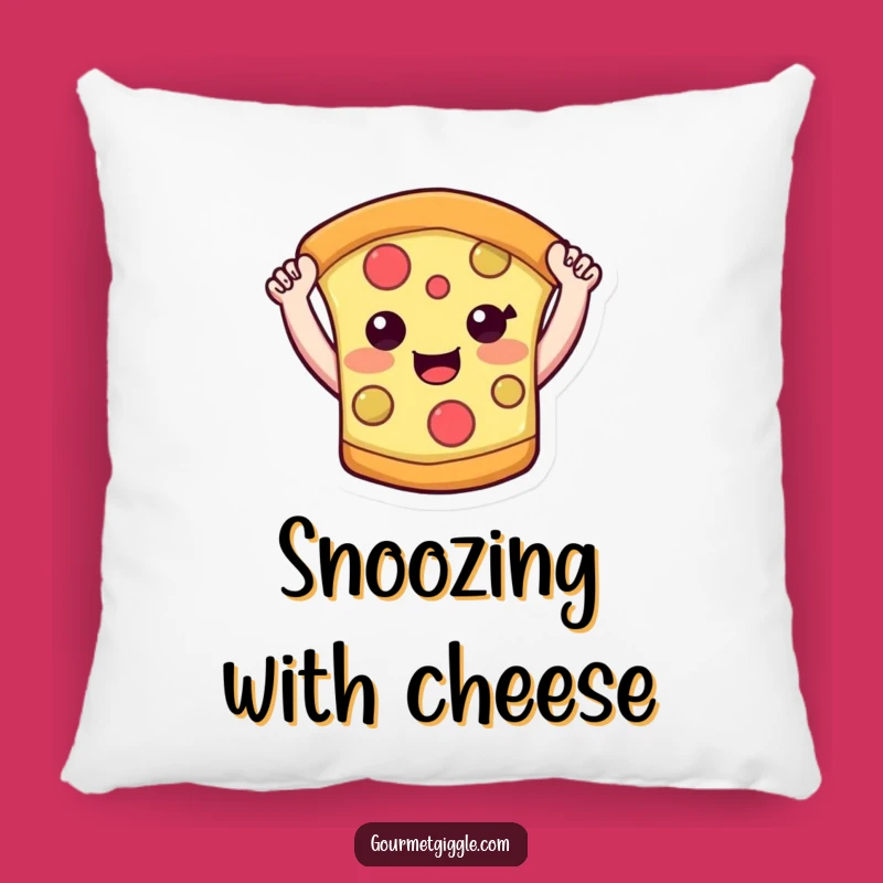 Funny Pizza Slice Pillow: Cozy Smiling Arms High - Cuddle Up with Comfort & Comedy!