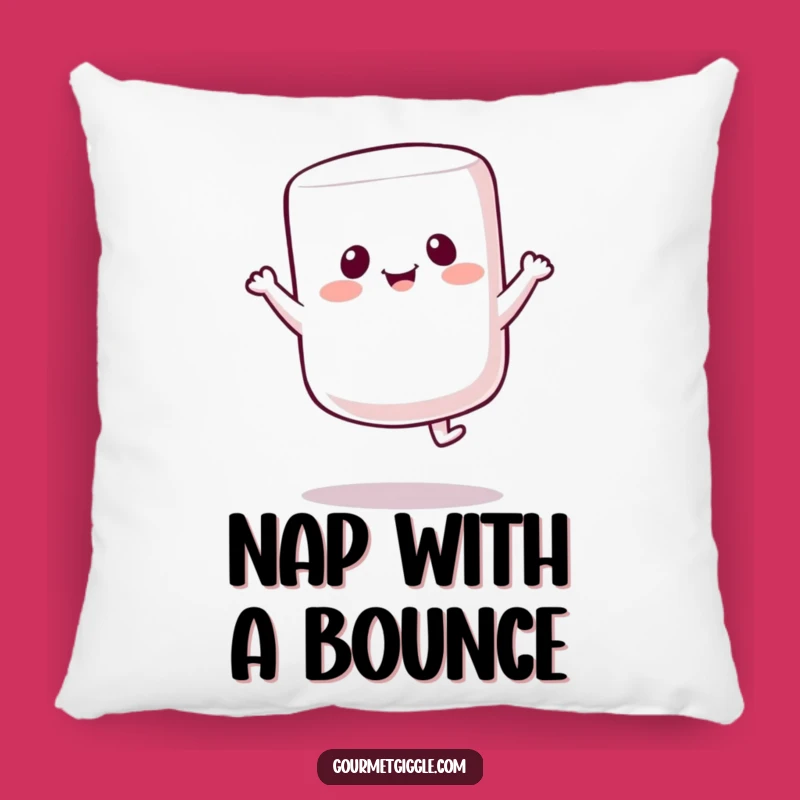 Funny Marshmallow Bounce Pillow: Cozy Up with Fluffy Happiness