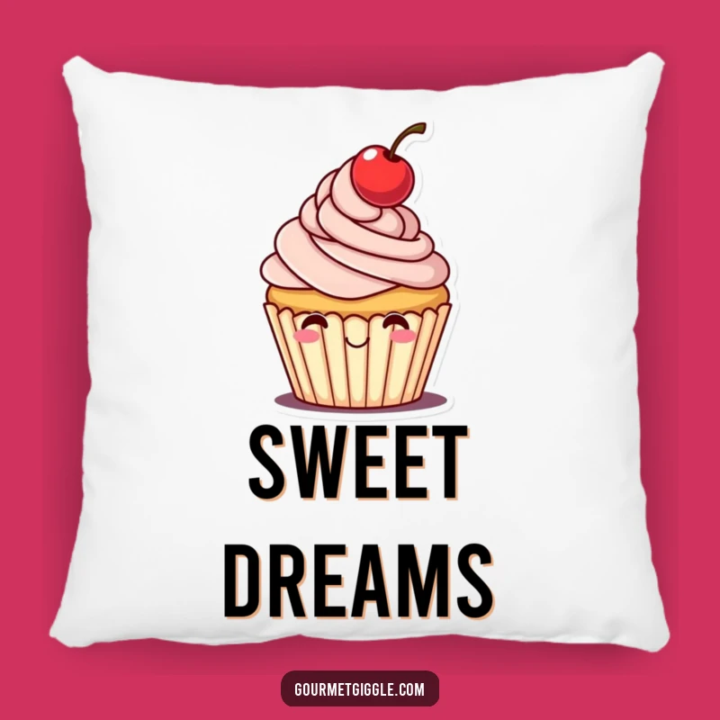 Funny Cheerful Cupcake Pillow: Soft Comfort, Sweet Hat Tip, Great Funny Gift
