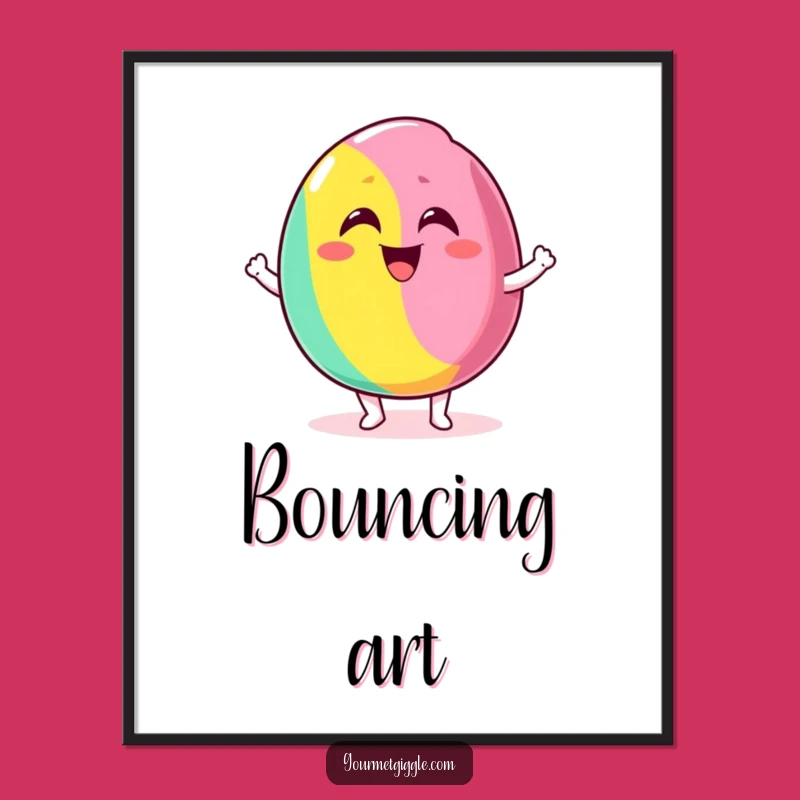 Funny Bouncing Candy Digital Art - Instant Sweet Cheer and Energy