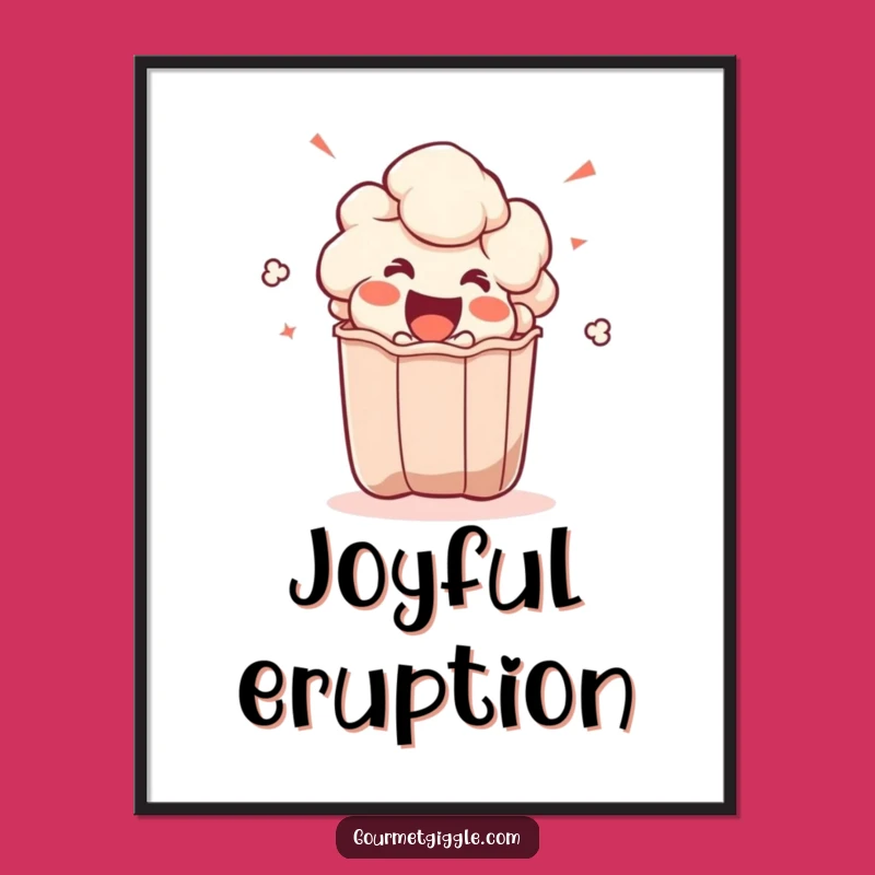 Funny Popcorn Kernel Digital Art - Instant Joyful Decor for Movie Lovers
