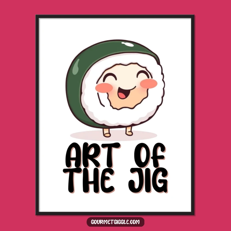 Funny Sushi Roll Jig Digital Art - Instant Wobbly Cheer for Your Space