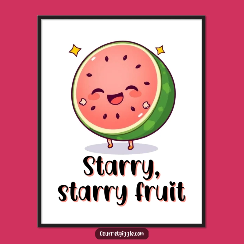 Funny Watermelon Cartwheel Digital Art: Instant Giggling Slice Download