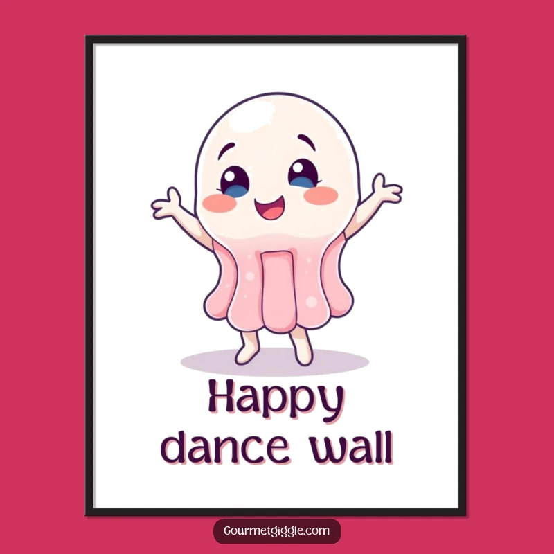 Funny Jelly Digital Art: Happy Dance, Instant Quirky Gift
