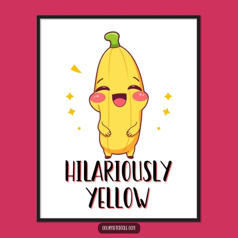 Funny Banana Splitting with Laughter Digital Art - Instant Joy for Your Walls