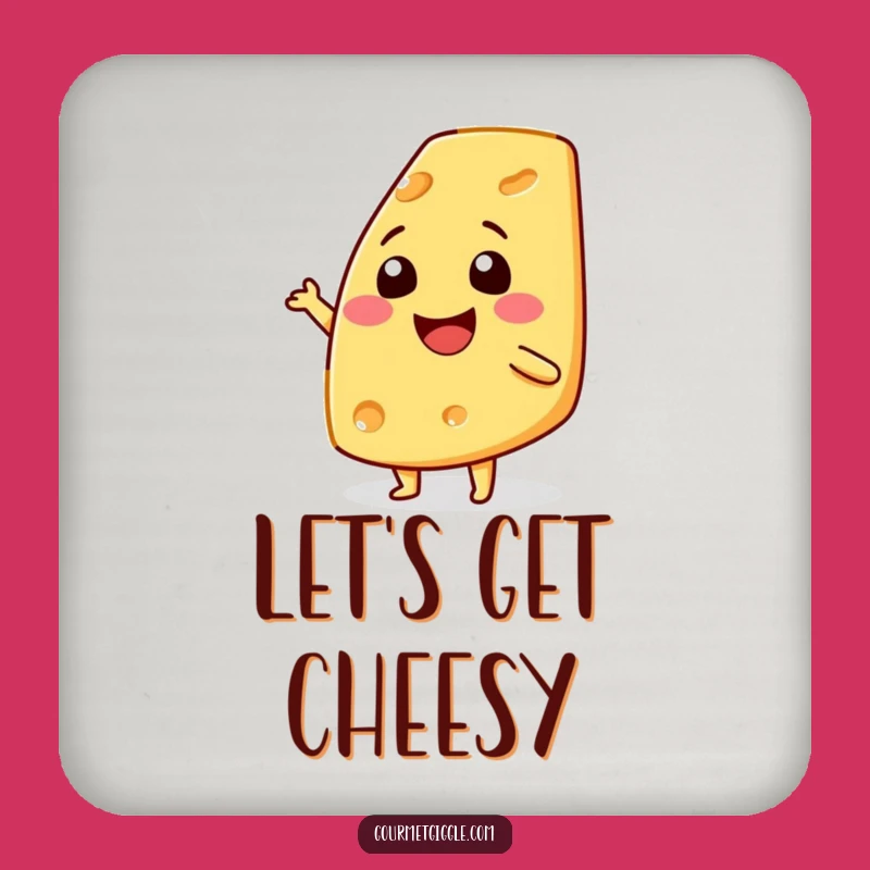 Funny Cheese Shimmy Coaster: Add Cheesy Charm to Your Table
