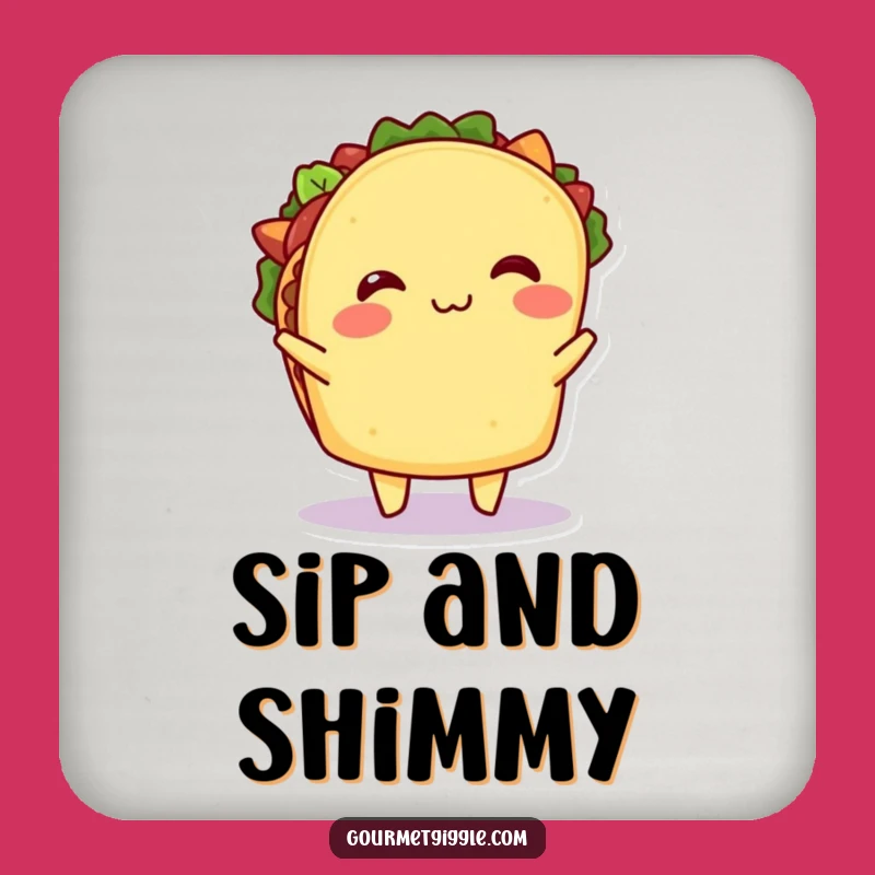 Funny Taco Shimmy Coasters: Protect Surfaces with Hilarious Fiesta Style