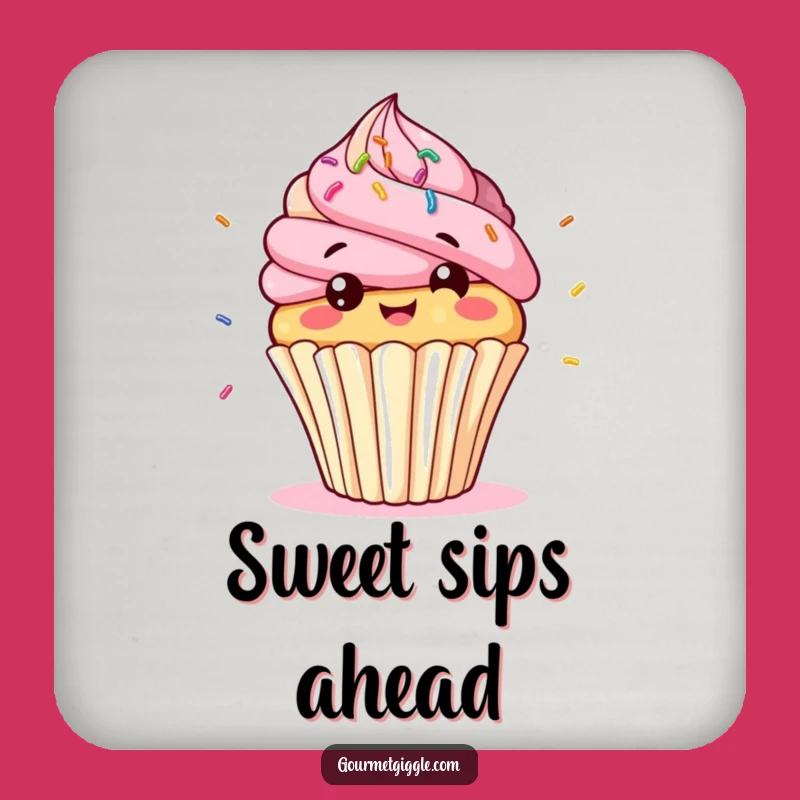 Funny Cupcake Giggle Coaster: Bobbing Character Protection