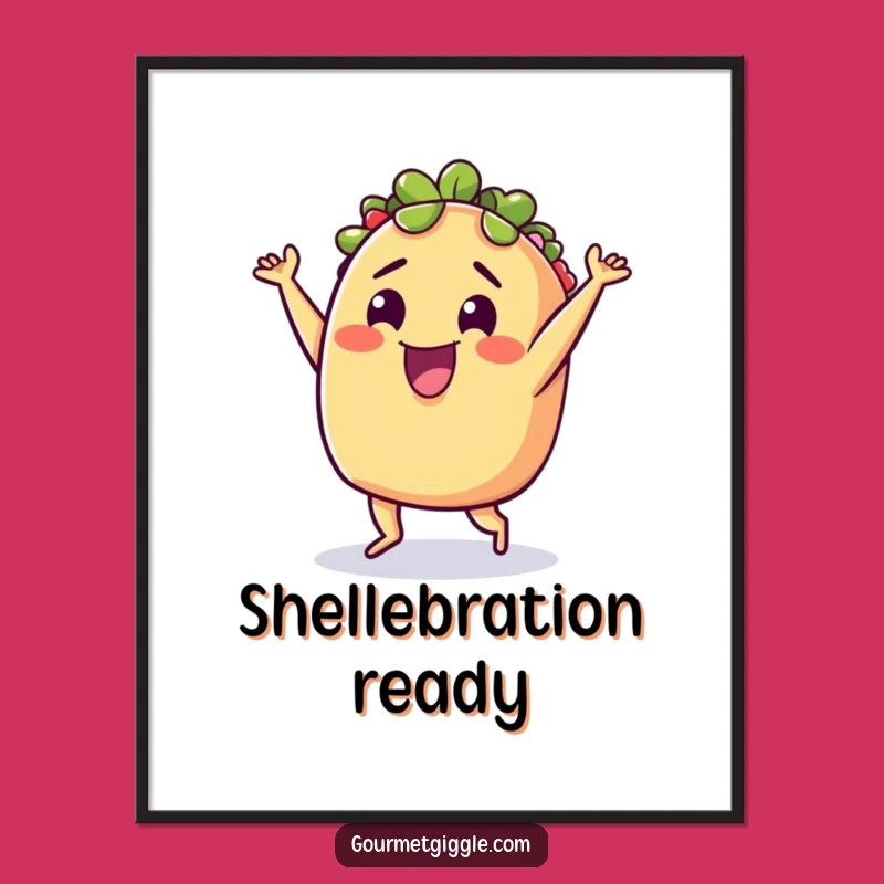 Funny Taco Dance Poster: Vibrant Fiesta Art for Your Walls!