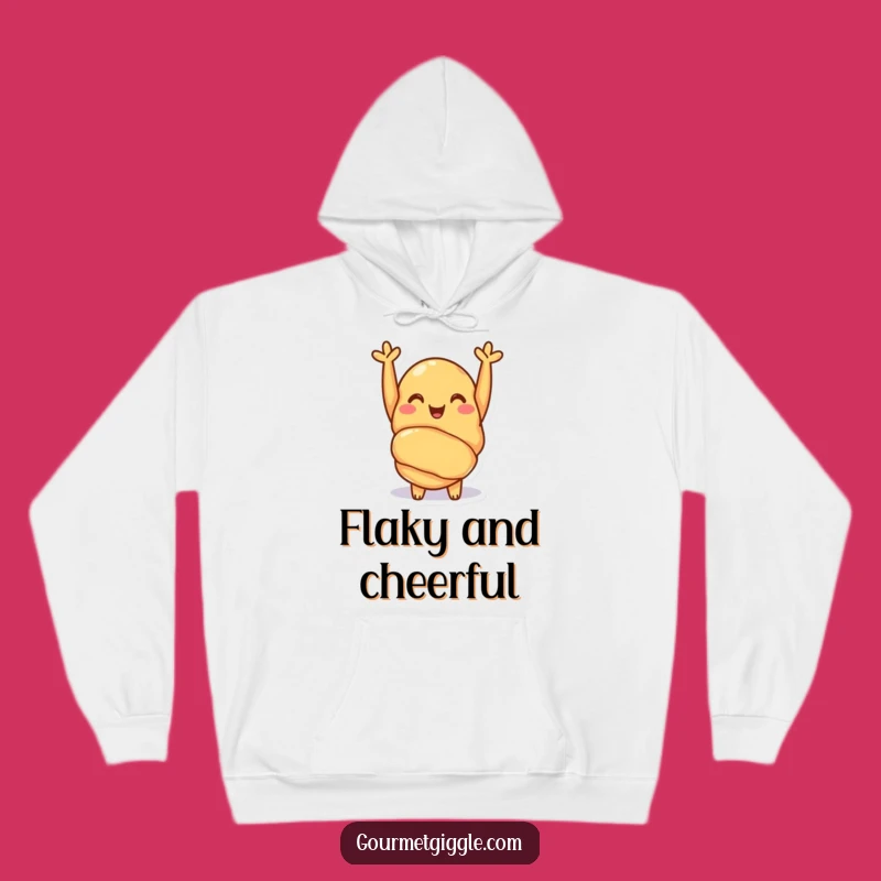 Cozy Funny Croissant Hoodie: Warm Up with a Happy Cheer