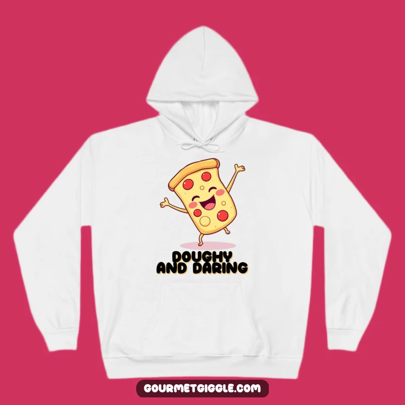 Cozy Funny Pizza Cartwheel Hoodie: Stay Warm with Cheesy Joy!