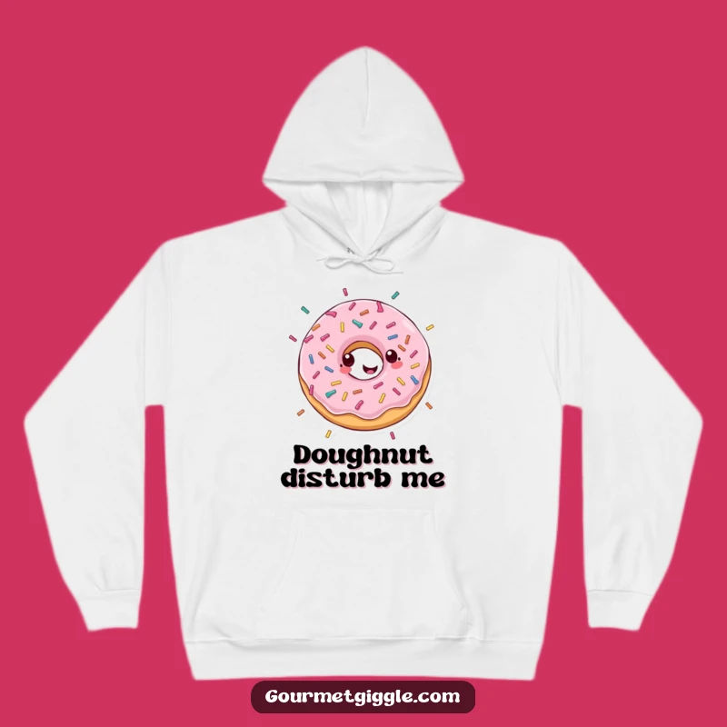 Cozy Donut Joy Hoodie - Warm Happy Treat Wear, Sweetly Funny Gift