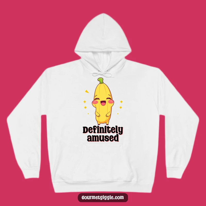 Funny Banana Splitting with Laughter Hoodie - Cozy Humor for Cold Days
