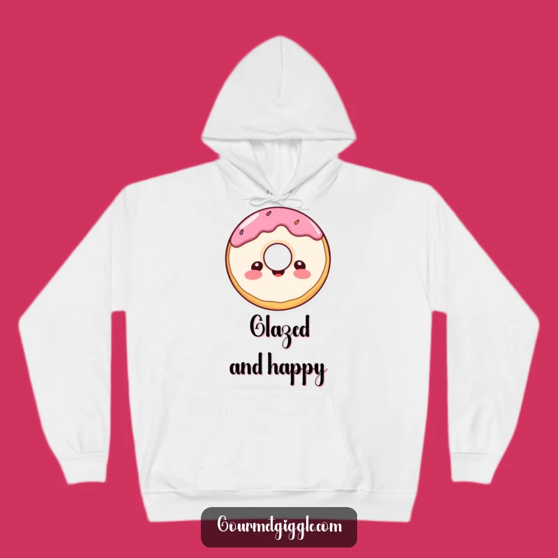 Funny Donut Smile Hoodie: Cozy Cheerful Character Sweatshirt