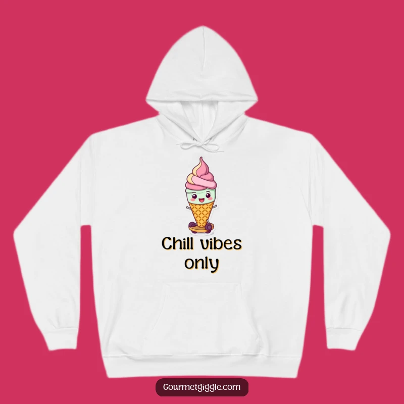 Funny Ice Cream Cone Hoodie, Cozy Comfort with a Sweet Dose of Merriment