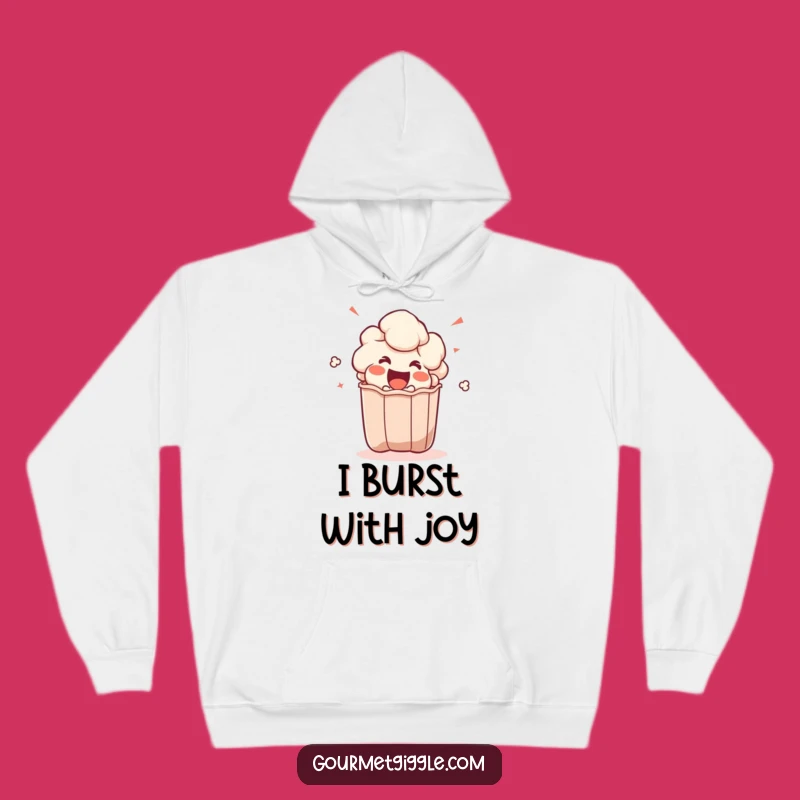 Funny Popcorn Kernel Hoodie - Cozy Up for a Hilarious Movie Marathon