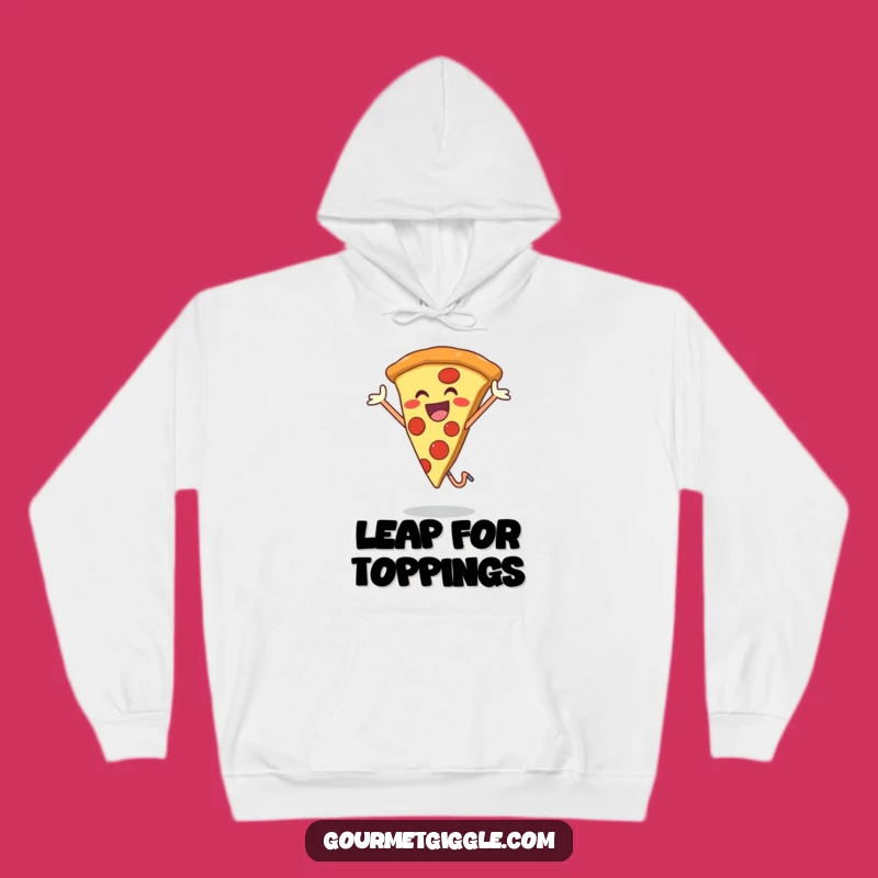 Cozy Pizza Jump Hoodie - Warm Happy Foodie Wear, Ultimate Funny Gift