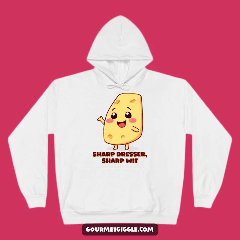 Cozy Funny Cheese Shimmy Hoodie: Warm Comfort with a Cheesy Grin