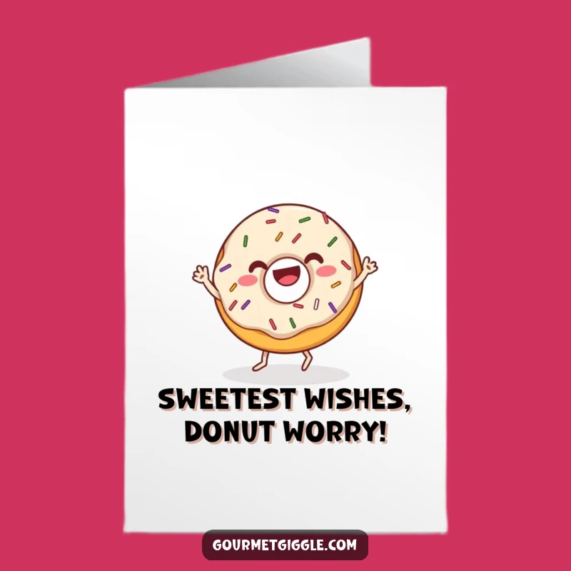 Free Printable Donut Wiggle Dance Birthday Card: Funny Downloadable Gift for a Sweet Celebration