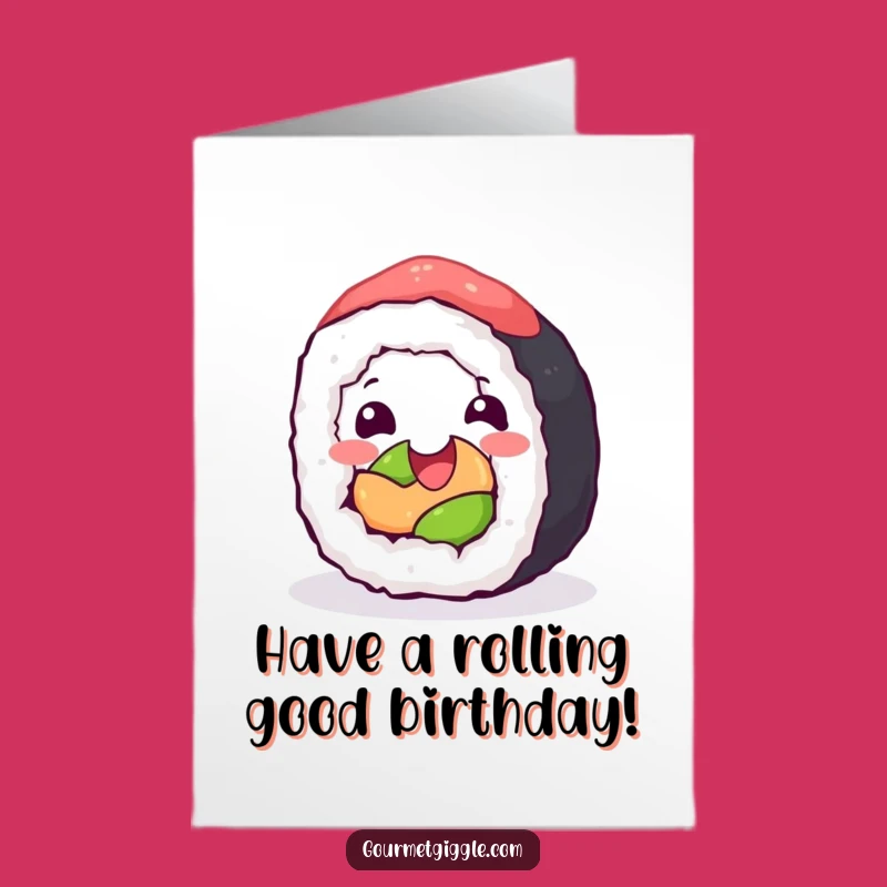 Free Printable Sushi Birthday Card: Fun Downloadable Gift for a Rolling Good Time