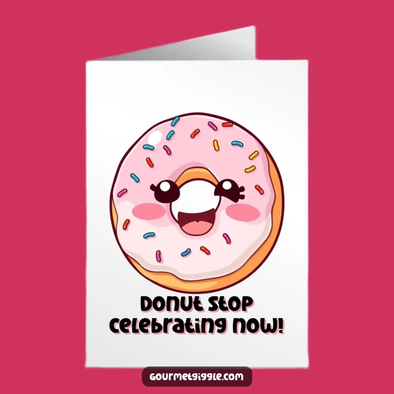 Free Printable Congrats Donut Card: Funny Sprinkle Laugh Downloadable Gift