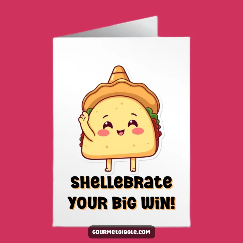 Free Printable Congratulations Taco Card: Funny Fiesta Success Downloadable Gift