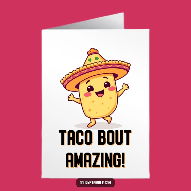 ¡Olé! Free Printable Congrats Card: Dancing Taco Celebration, Festive Downloadable Gift