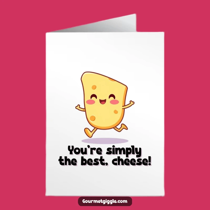 Free Printable Congrats Card: Cheese Trot Celebration Downloadable Gift