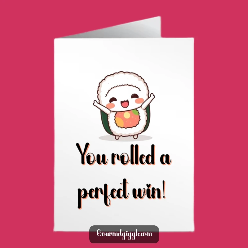 Free Printable Sushi Congratulations Card: Silly Bow Downloadable Gift