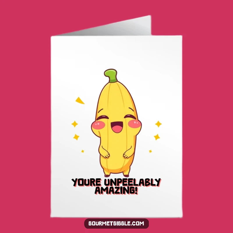 Free Printable Congrats Card: Hilarious Banana LaughingJoyful Downloadable