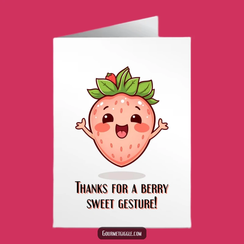 Free Printable Thank You: Bouncing Berry Card Funny Downloadable Gift